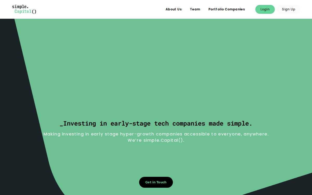 simple.capital website preview