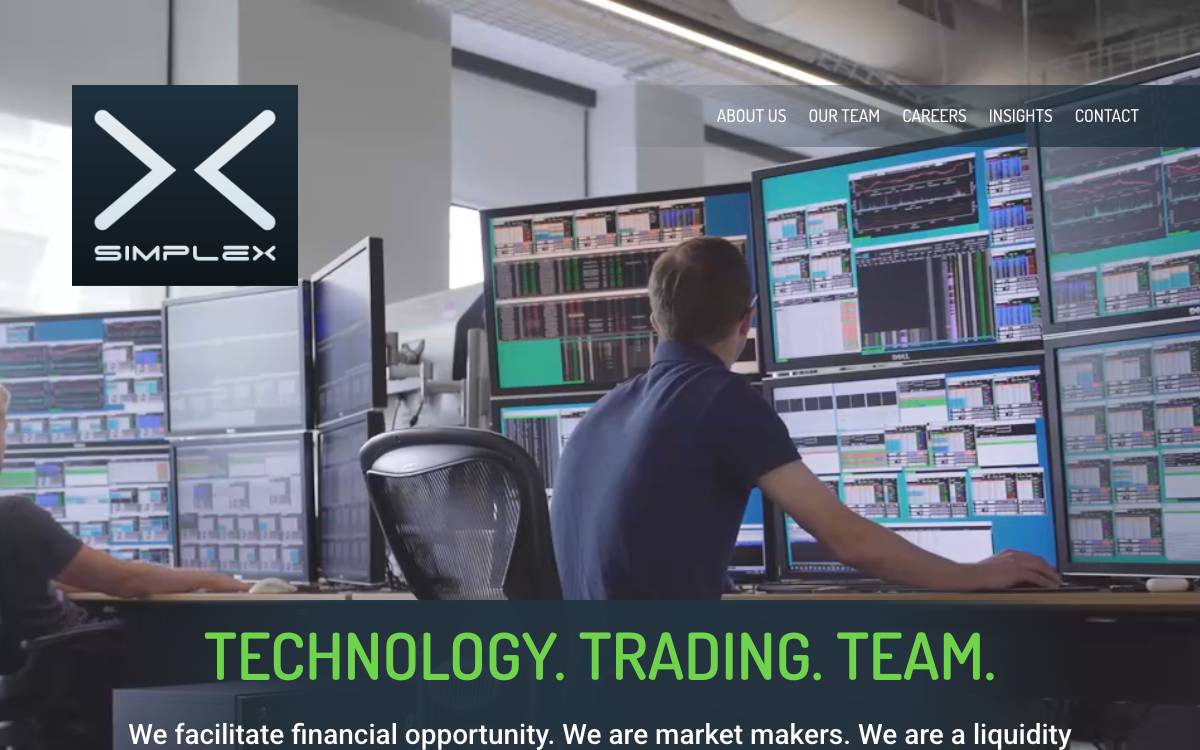 Simplex Investments website preview