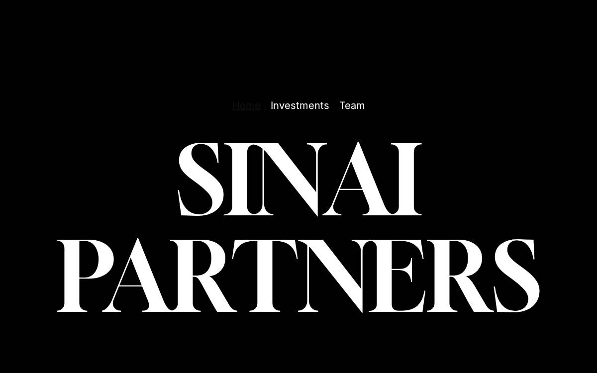 Sinai Capital Partners website preview