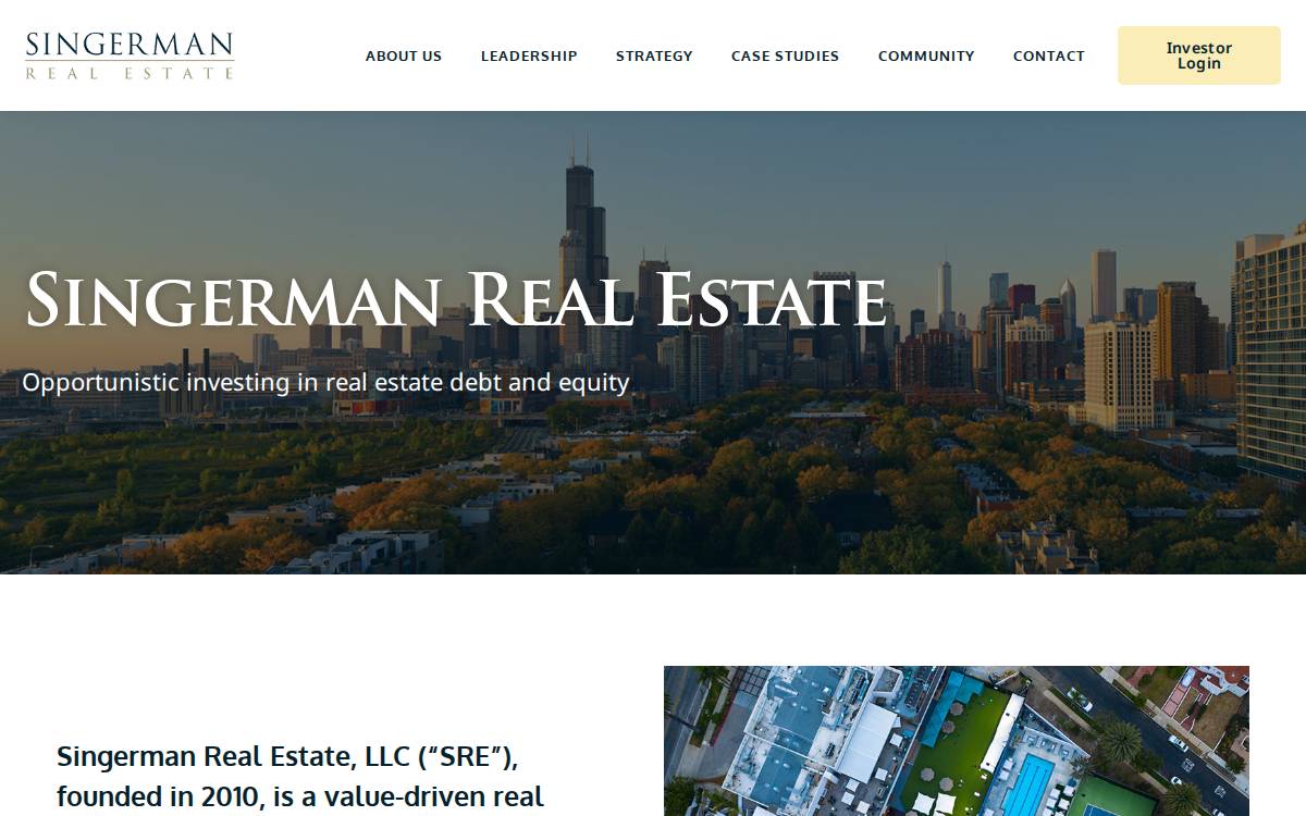 Singerman Real Estate website preview