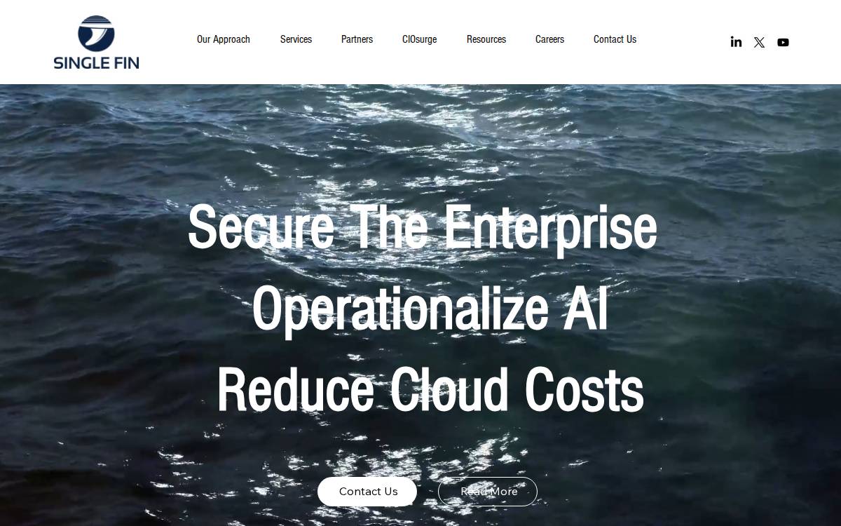 Single Fin Ventures website preview