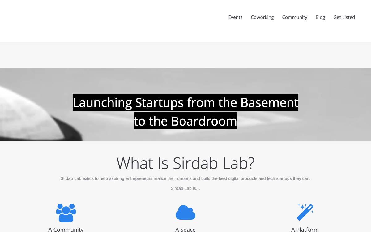 Sirdab Lab website preview