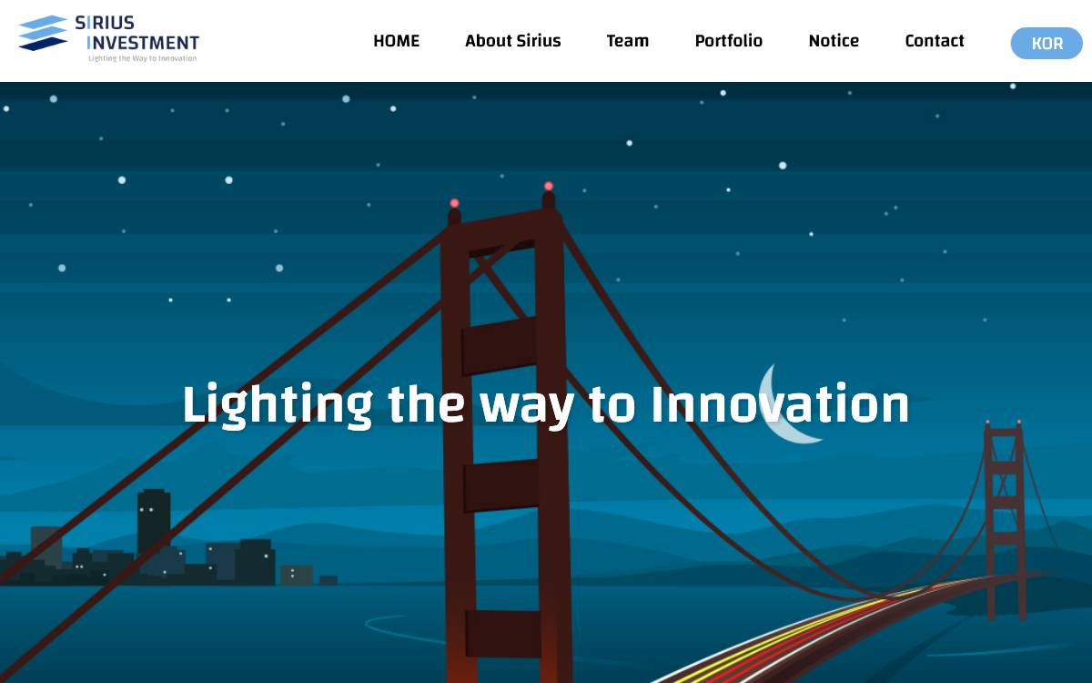 Sirius Investment website preview