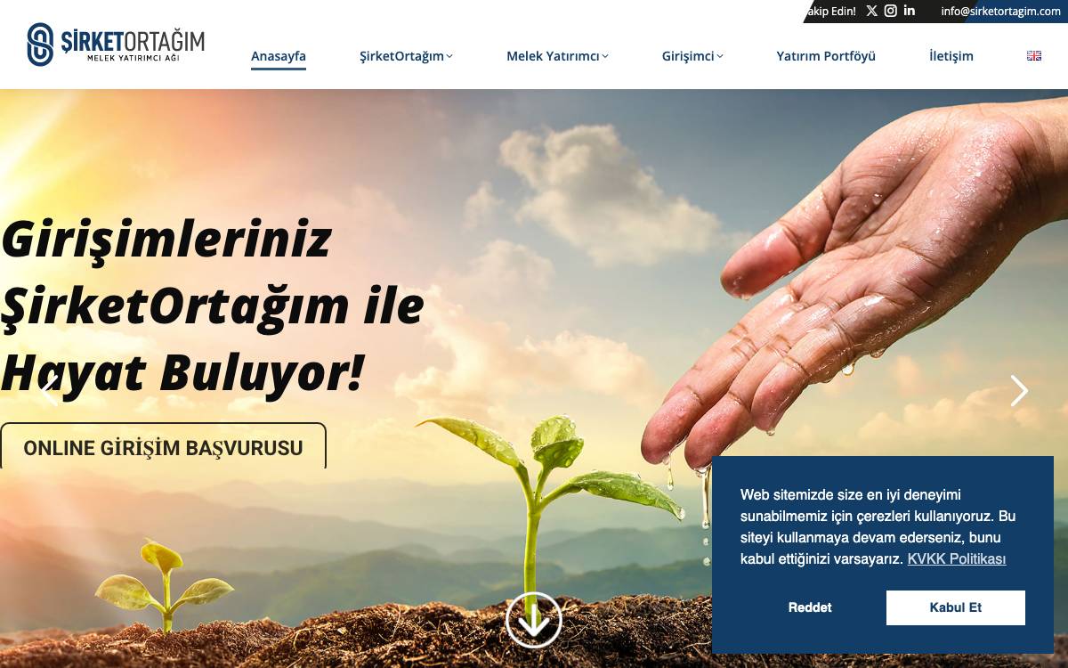 ŞirketOrtağım website preview