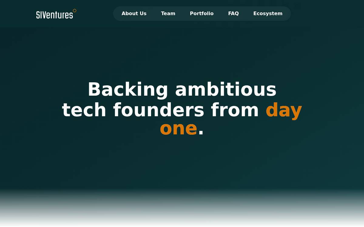 SIVentures (prev. Smart Infrastructure Ventures) website preview