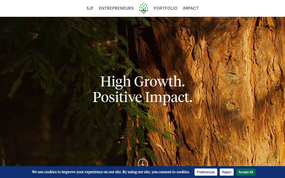 SJF Ventures website preview