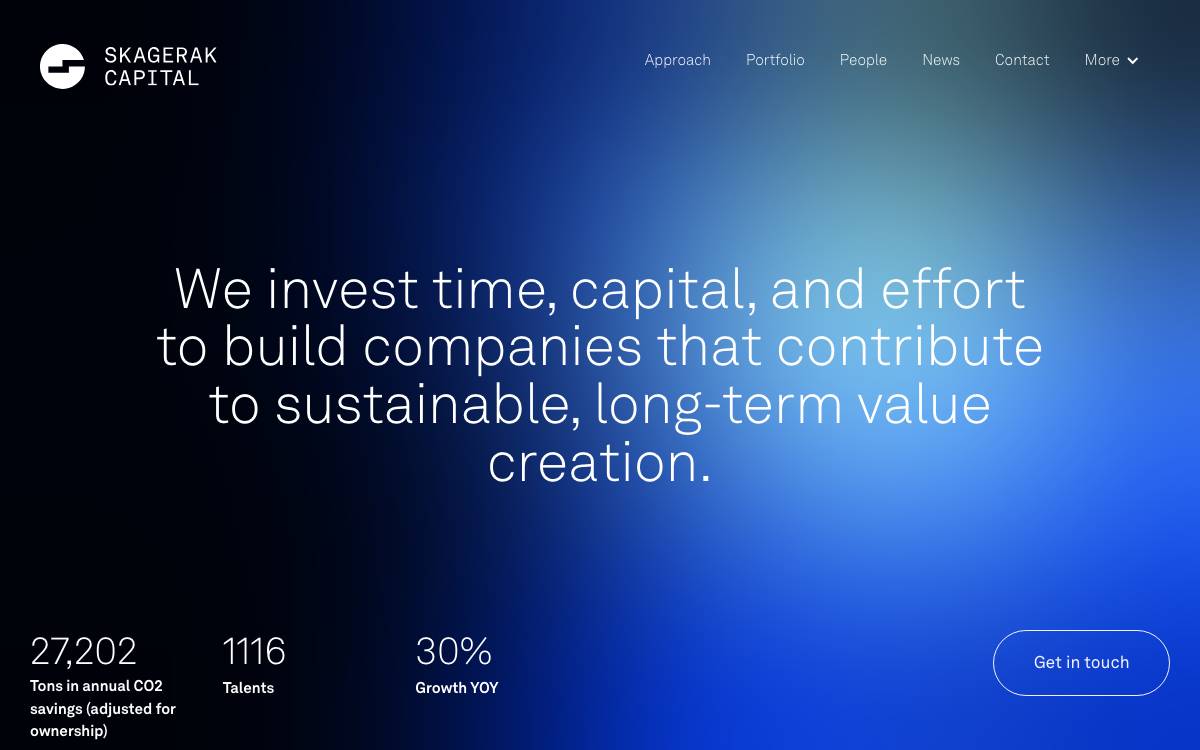 Skagerak Capital website preview