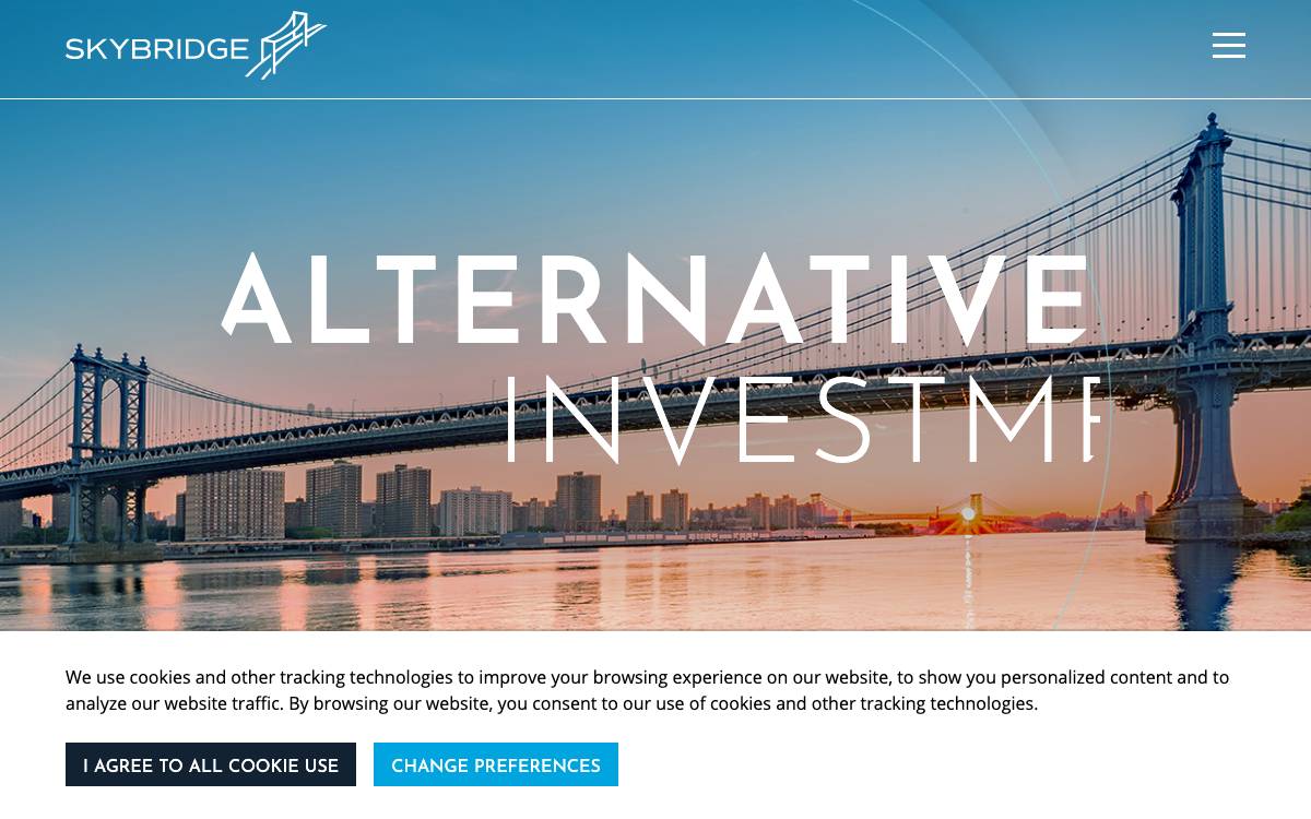 SkyBridge Capital website preview