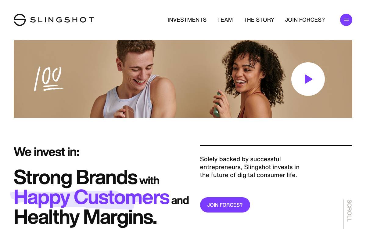 Slingshot Ventures website preview