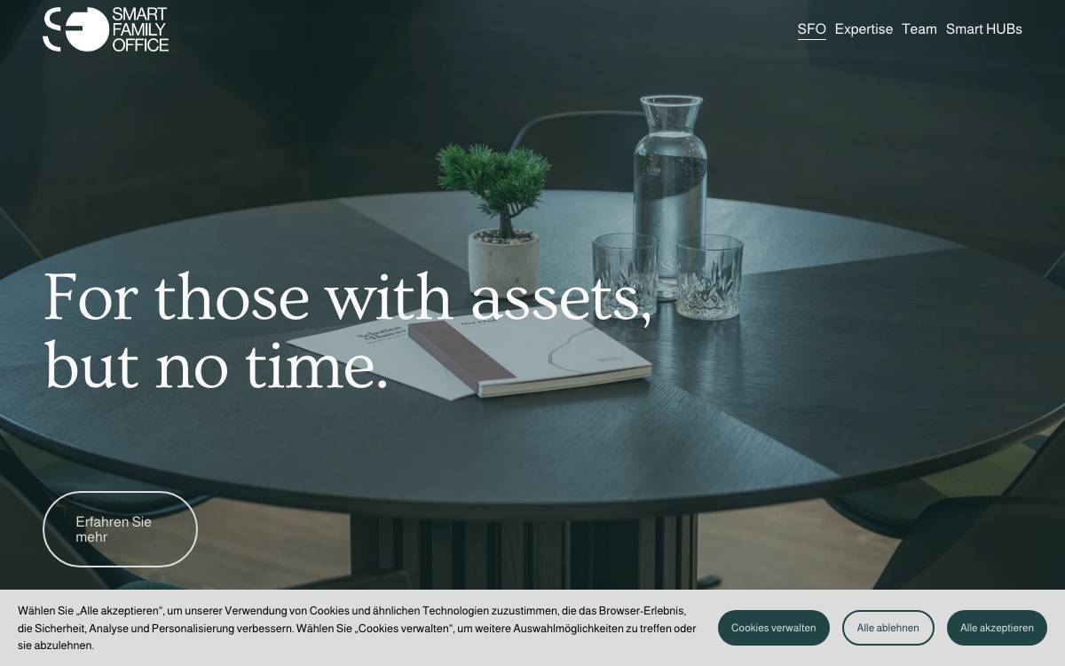 Smart Family Office website preview
