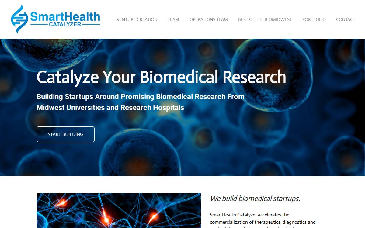 SmartHealth Catalyzer website preview