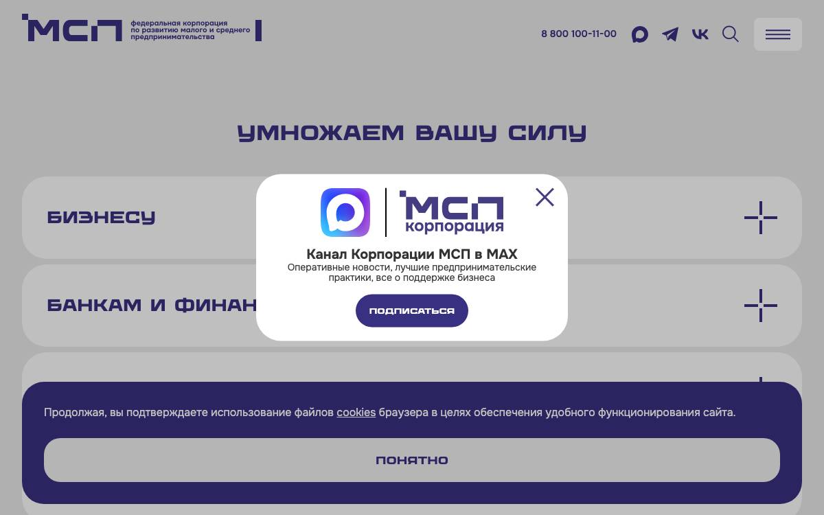 SME Corporation / SME Bank website preview