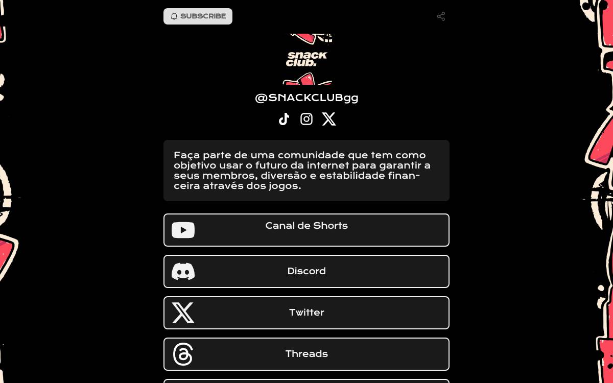 SnackClub website preview