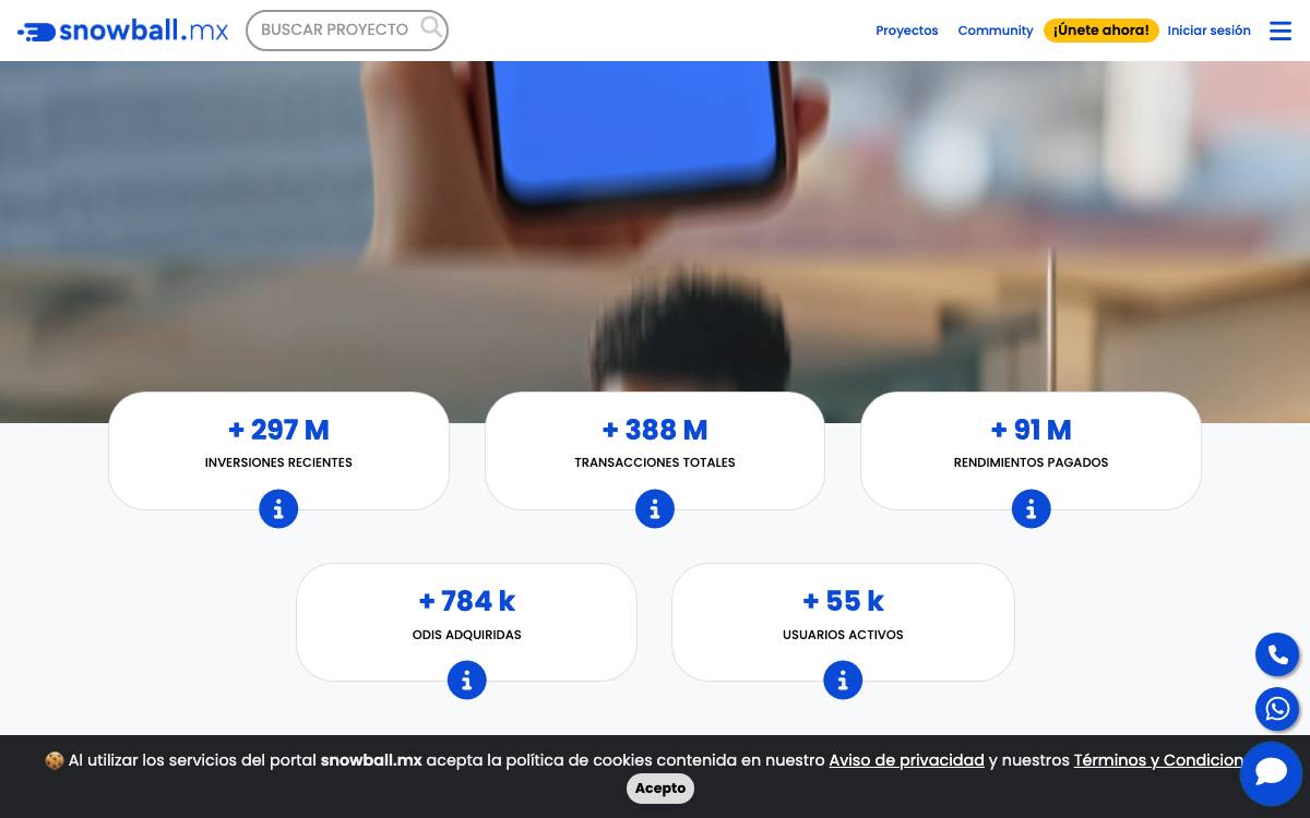 Snowball Community website preview