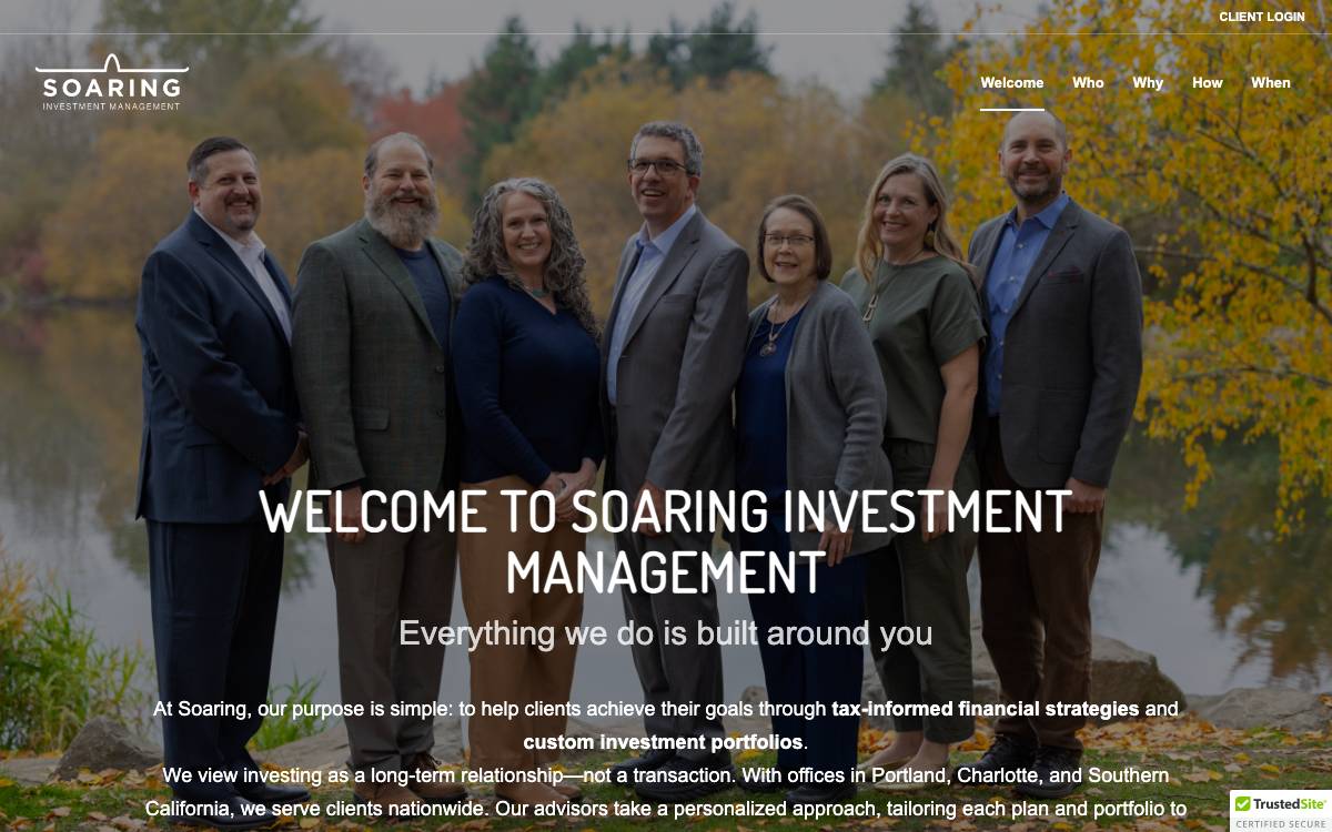 Soaring Investment Management website preview