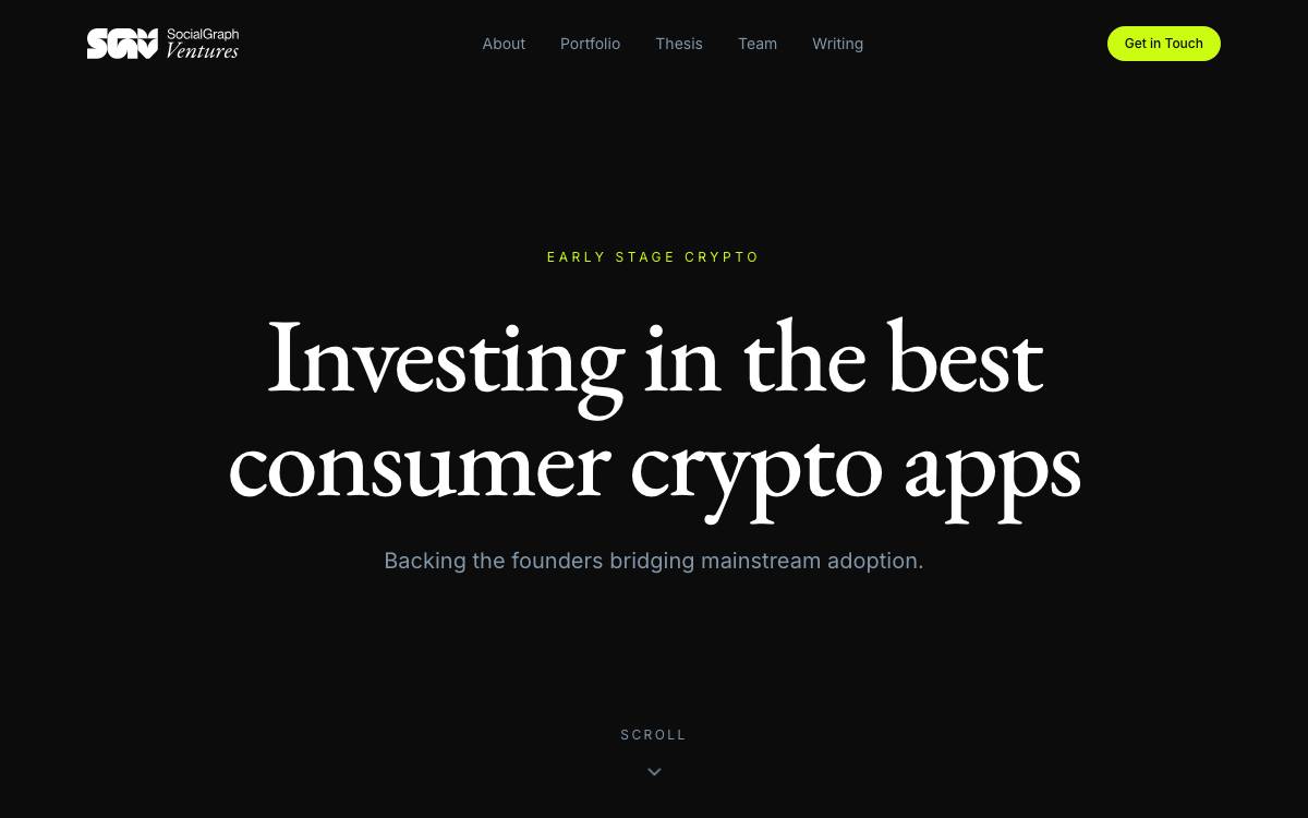 Social Graph Ventures website preview