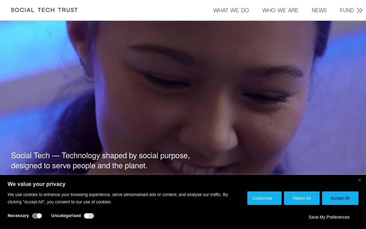 Social Tech Trust website preview