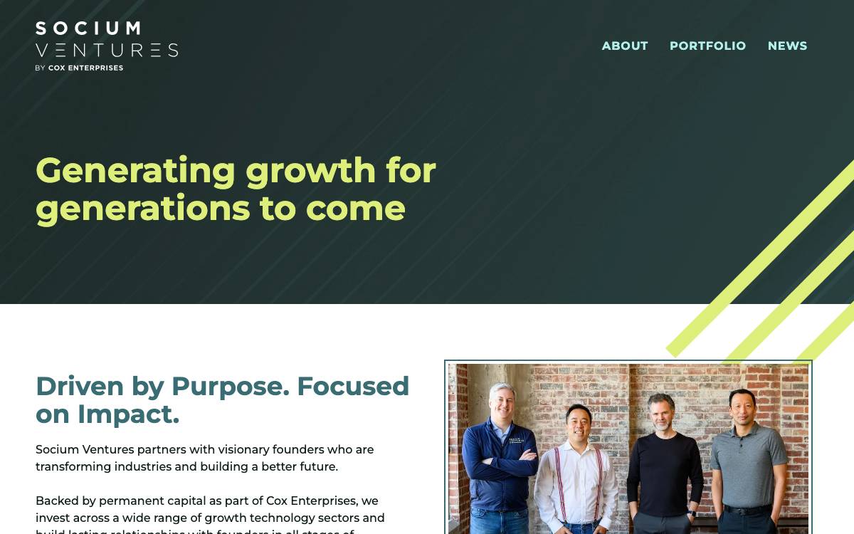 Socium Ventures website preview