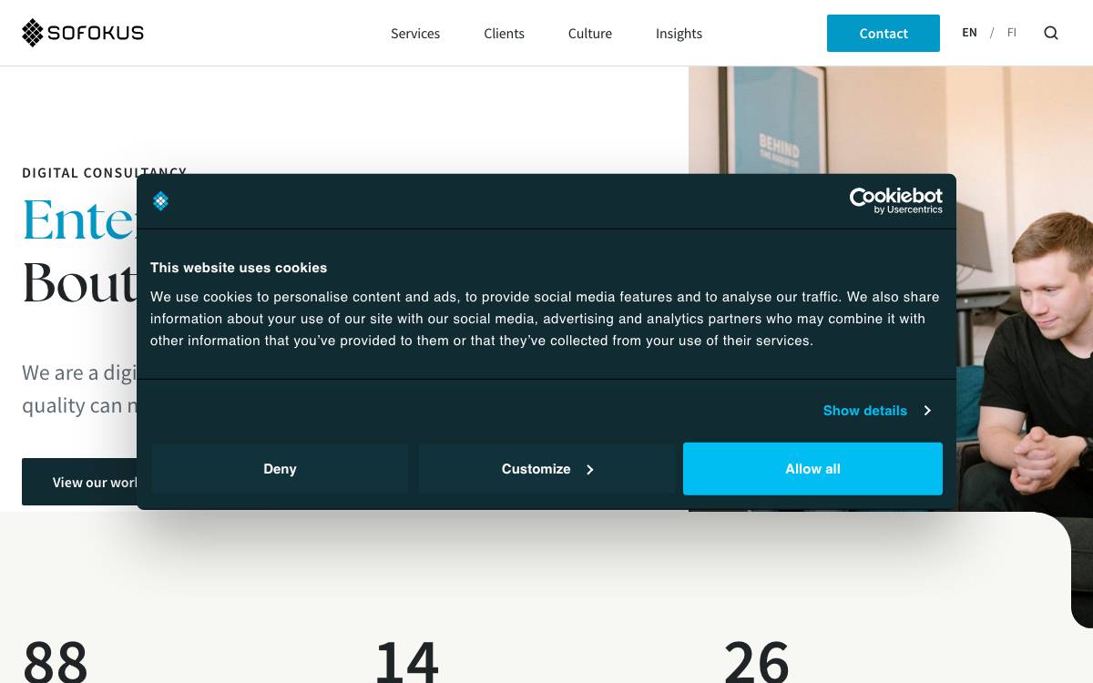 Sofokus website preview