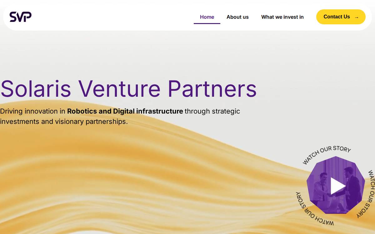 Solaris Venture Partners website preview