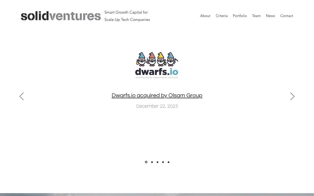 Solid Ventures website preview