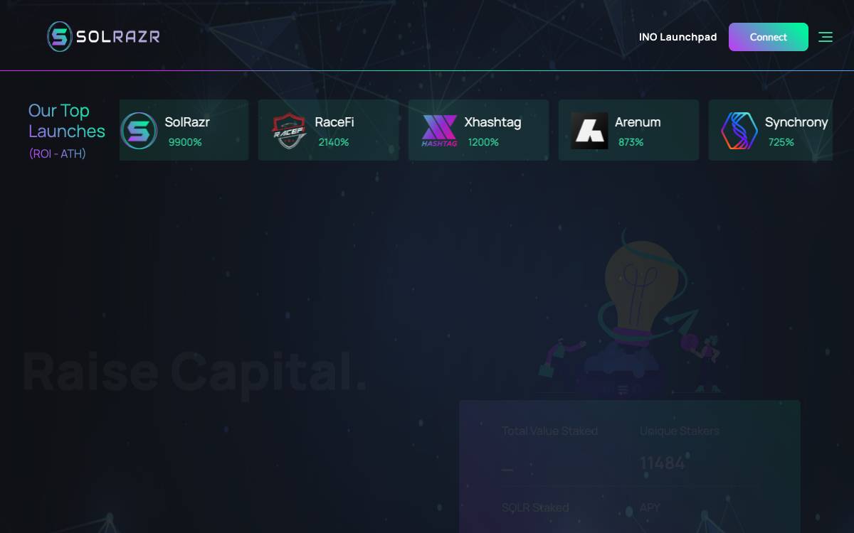 SolRazr website preview