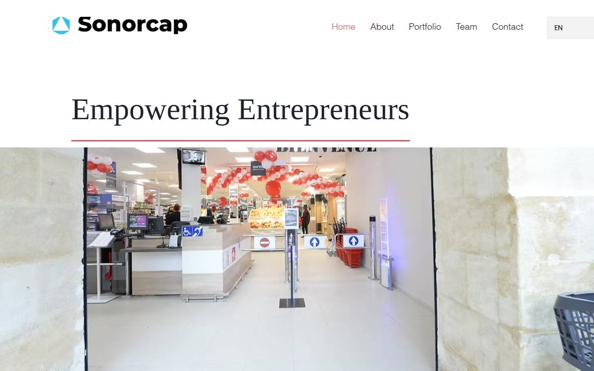 Sonorcap website preview