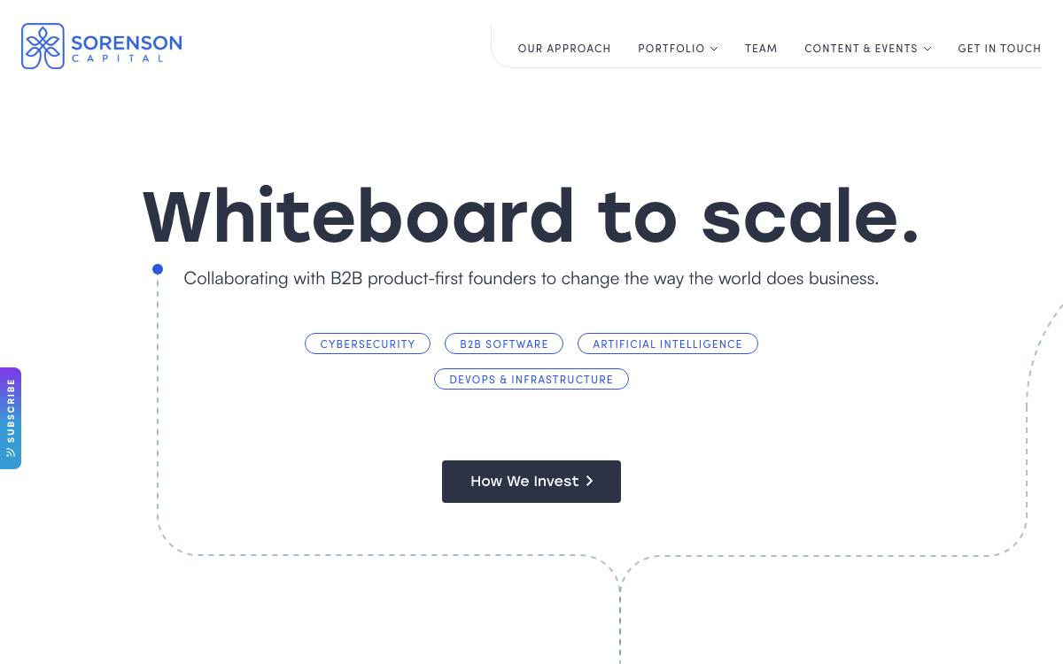 Sorenson Ventures website preview