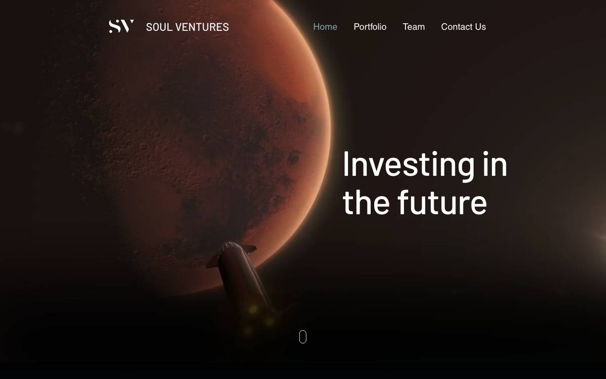 Soul Ventures website preview