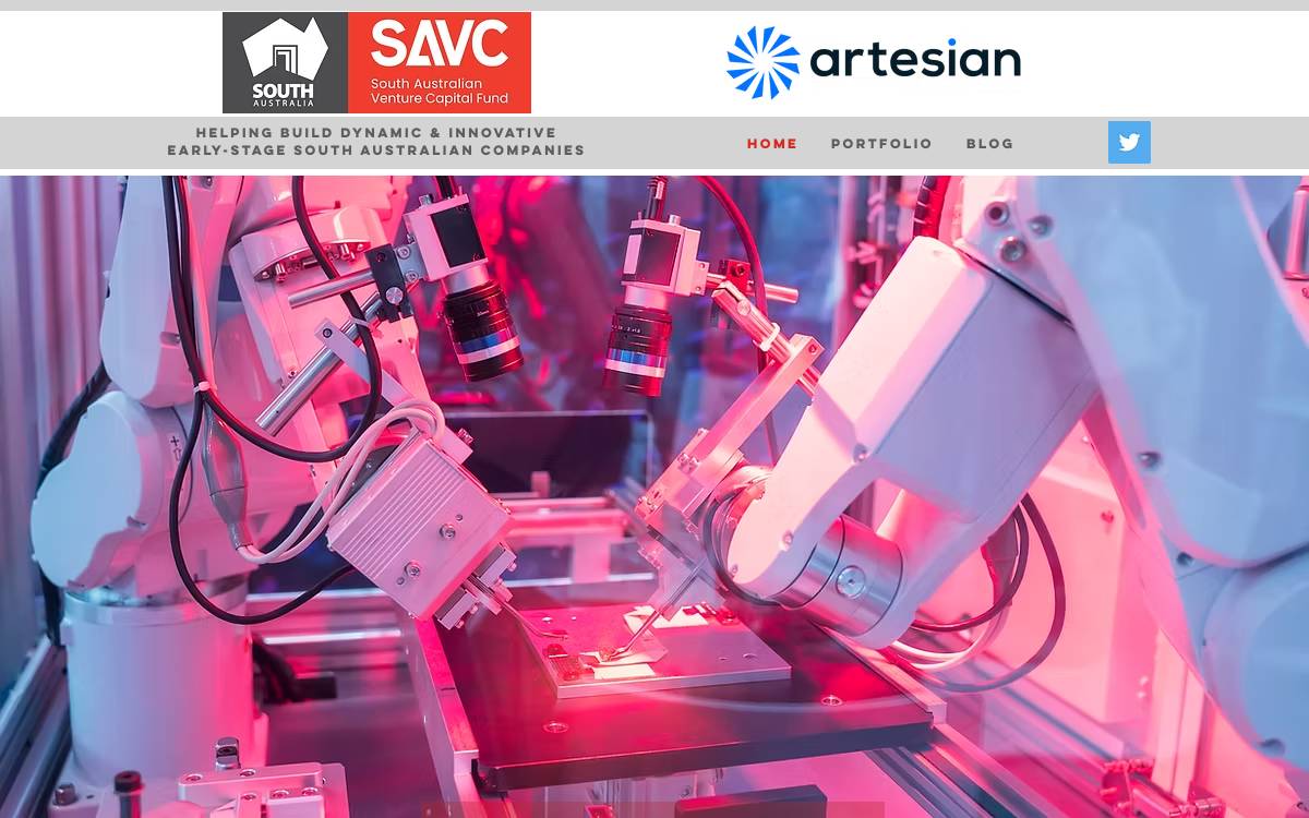 South Australian Venture Capital Fund website preview