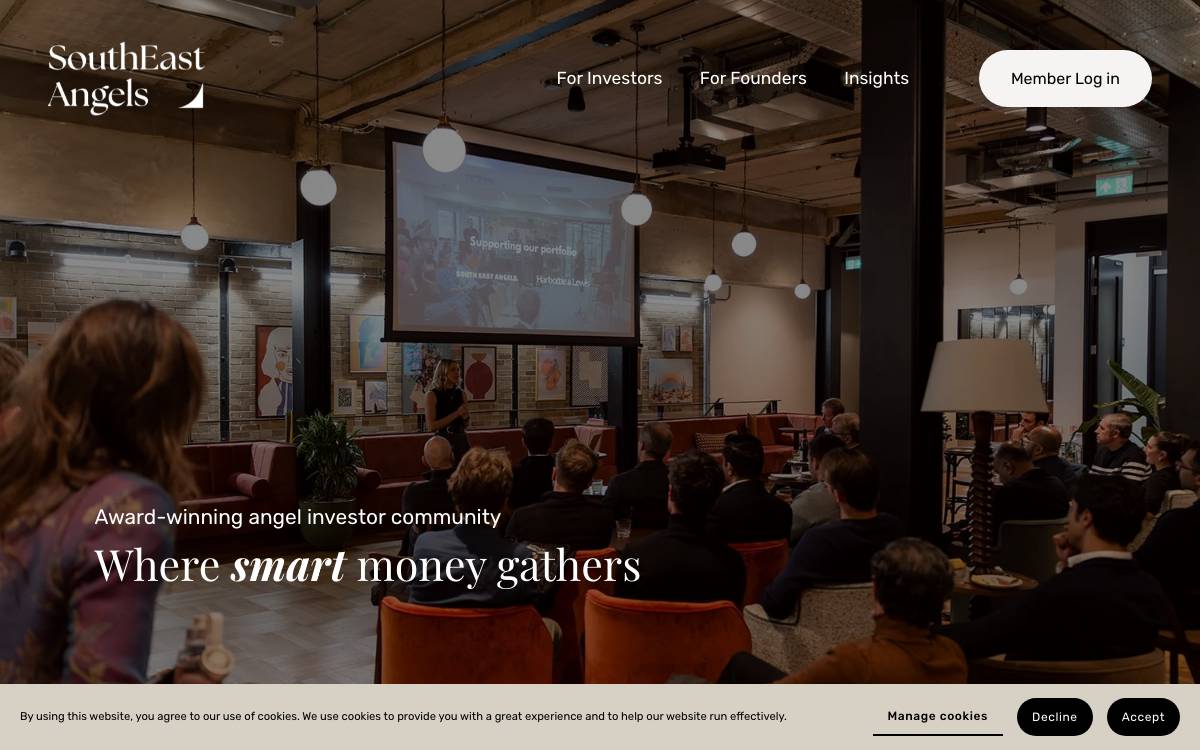 South East Angels website preview