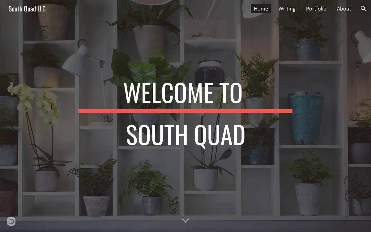 South Quad website preview