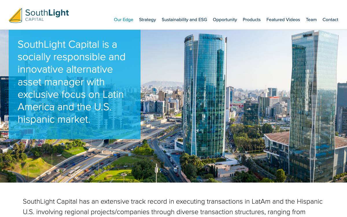 Southlight Capital website preview