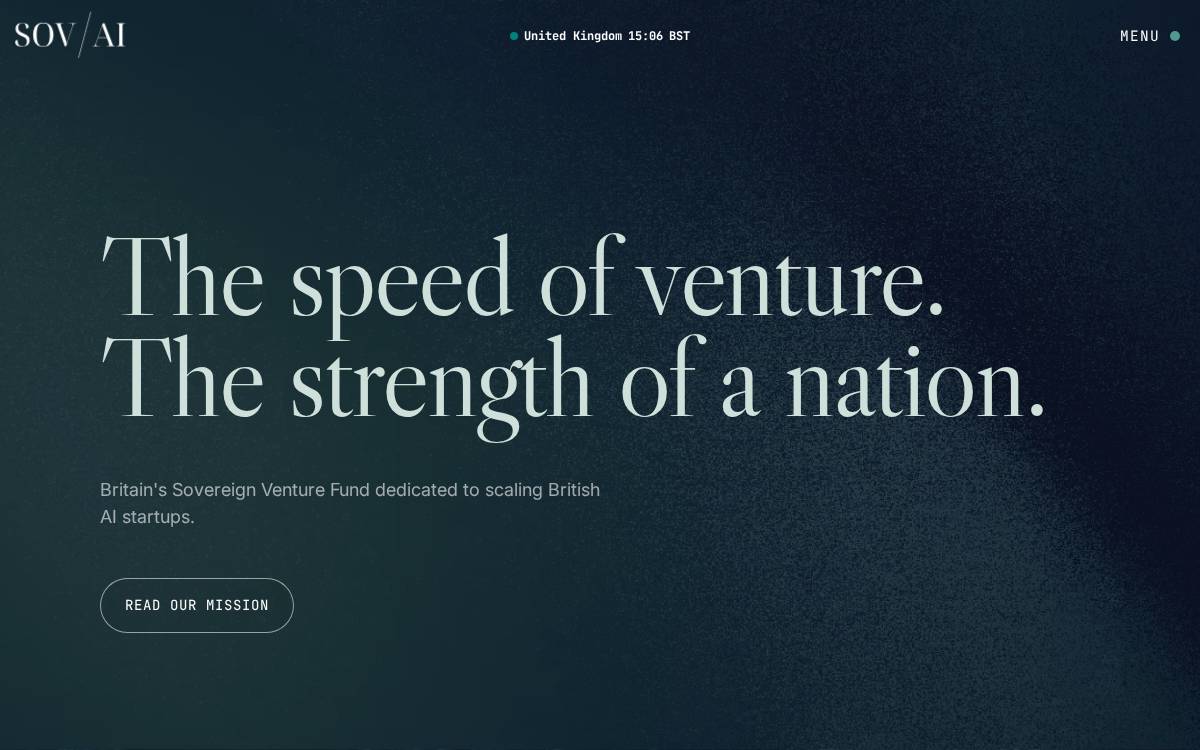 SovereignAI website preview