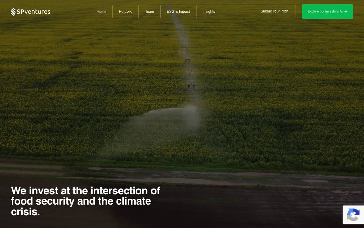 SP Ventures website preview