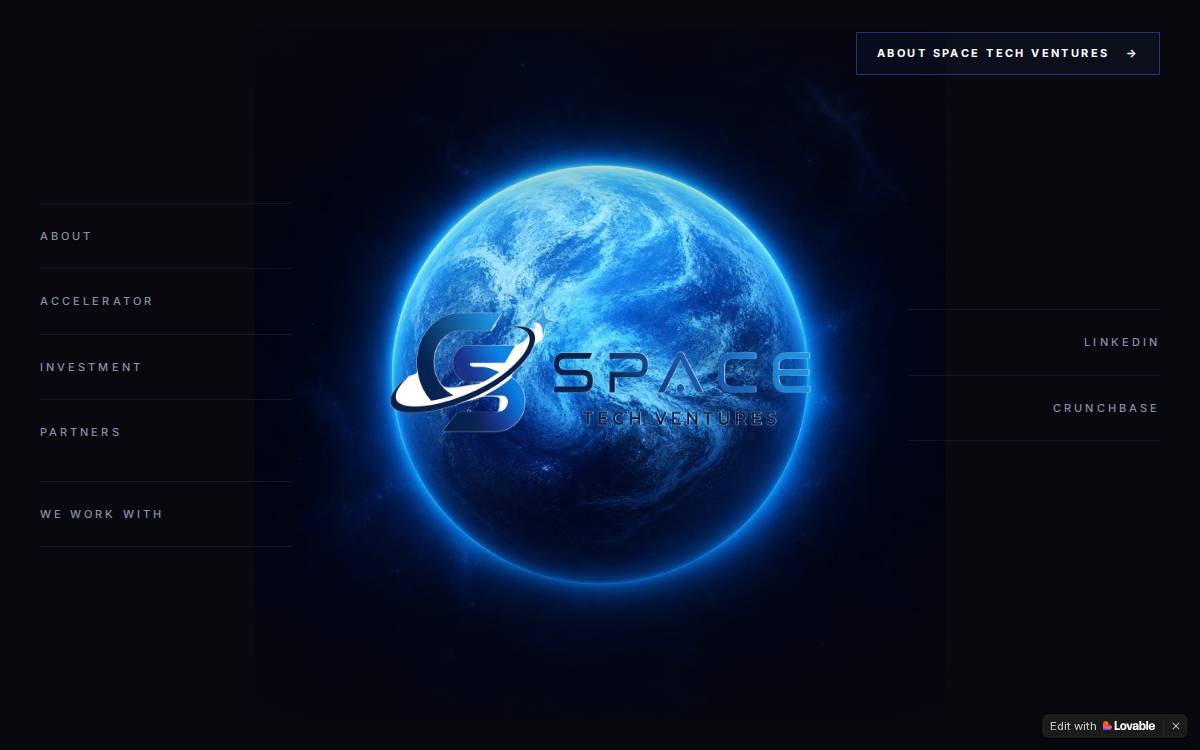 Space Tech Ventures website preview