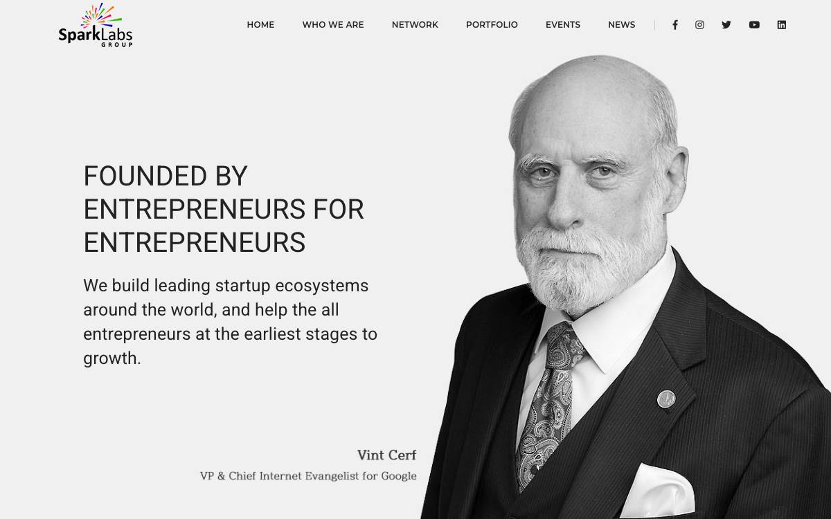 SparkLabs Korea website preview