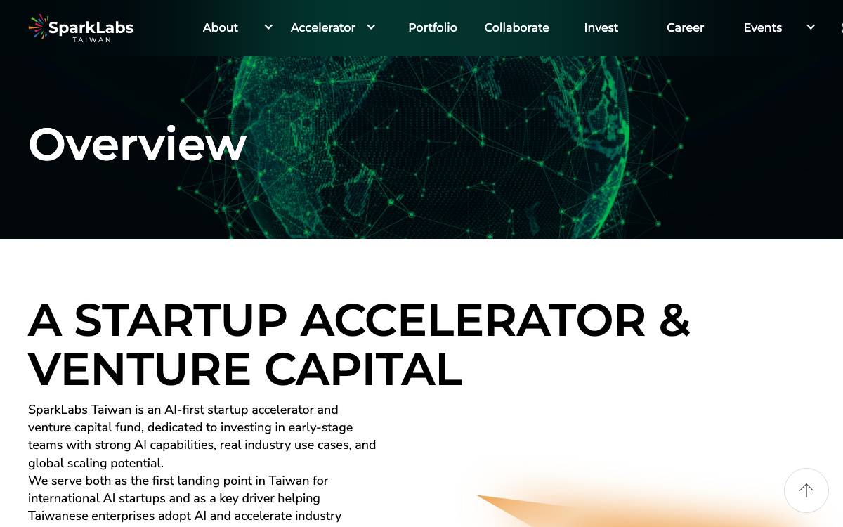SparkLabs Taipei website preview