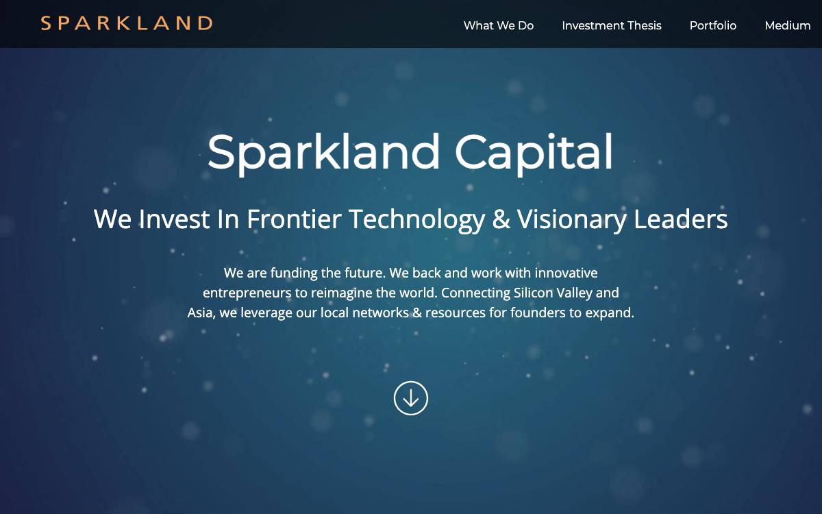 Sparkland Capital website preview