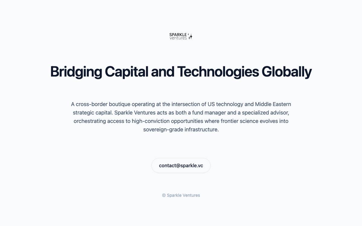 Sparkle Ventures website preview