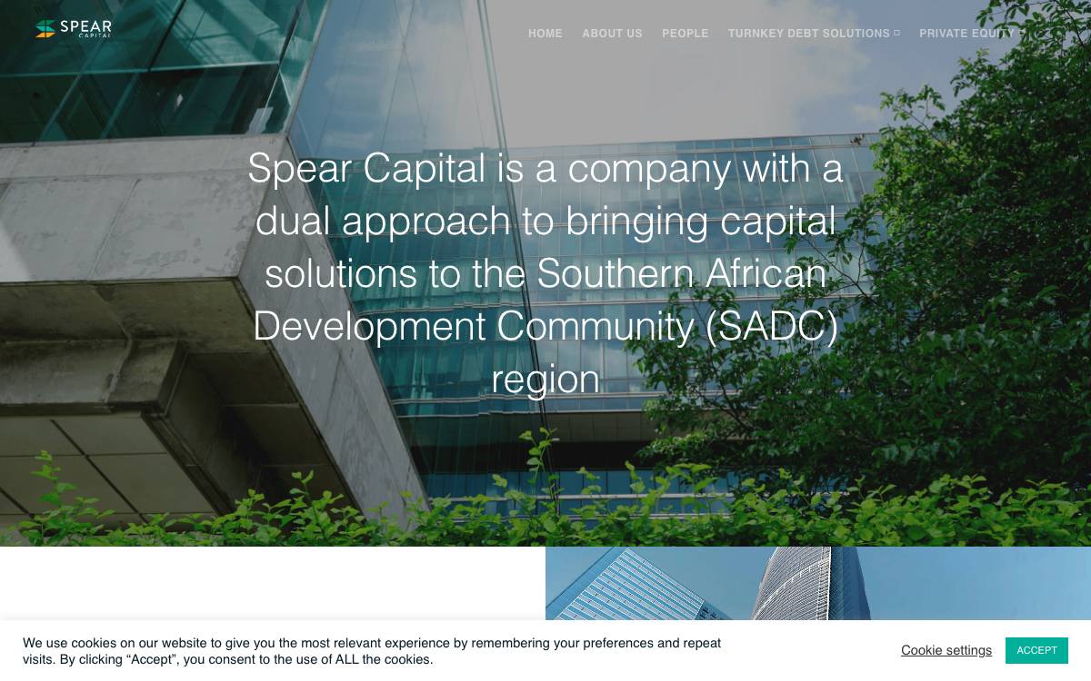 Spear Capital website preview