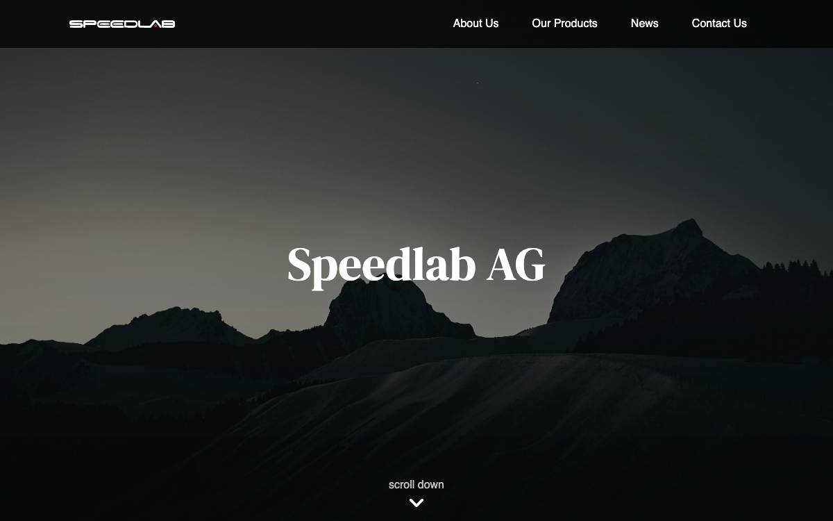 Speedlab website preview