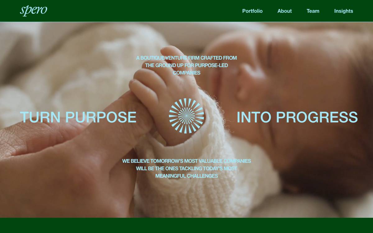 Spero Ventures website preview