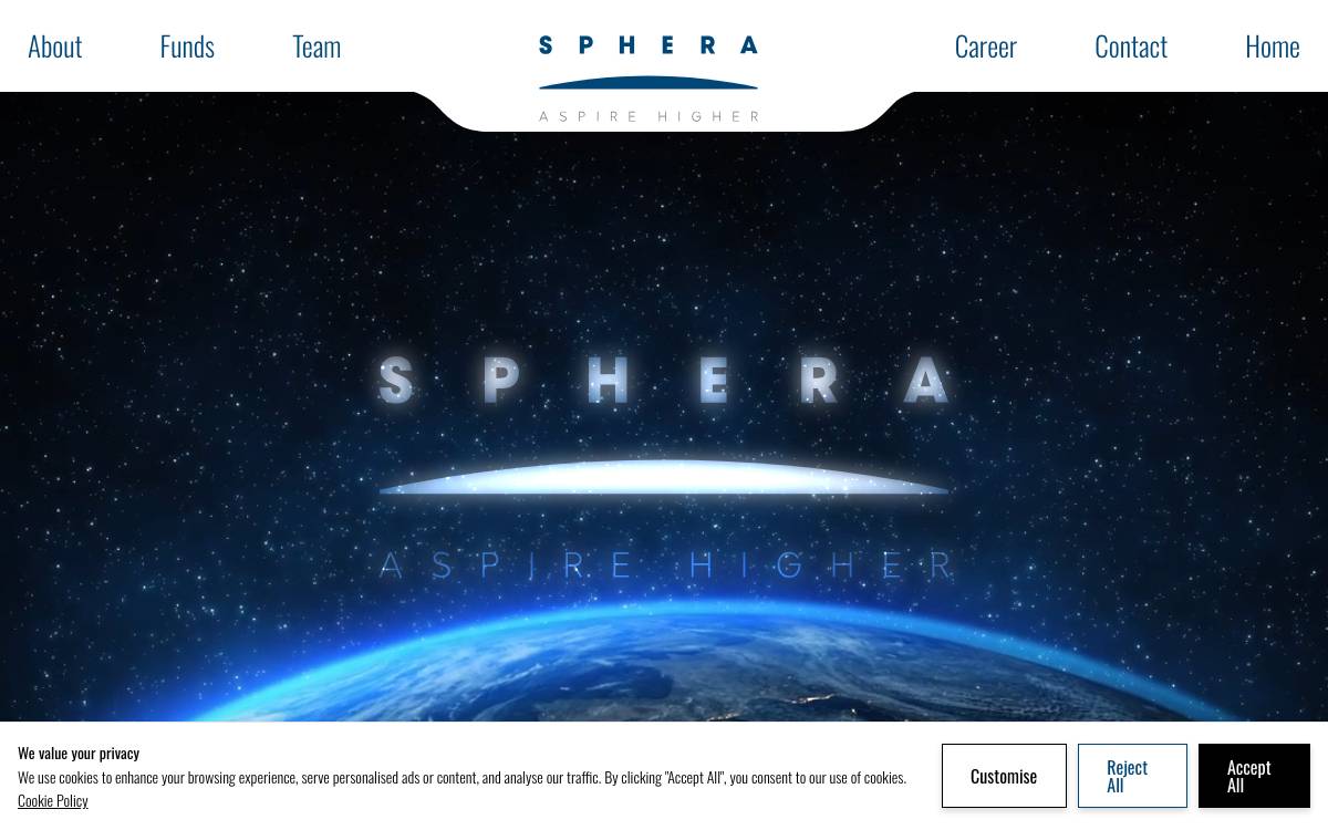 Sphera Funds Management website preview