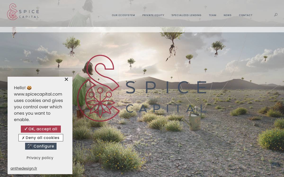 Spice Capital Partners website preview