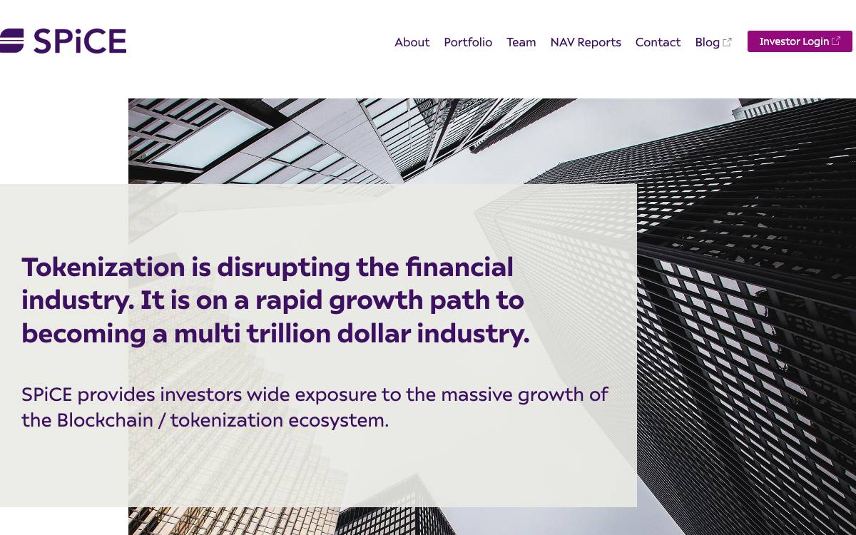 SPiCE VC website preview