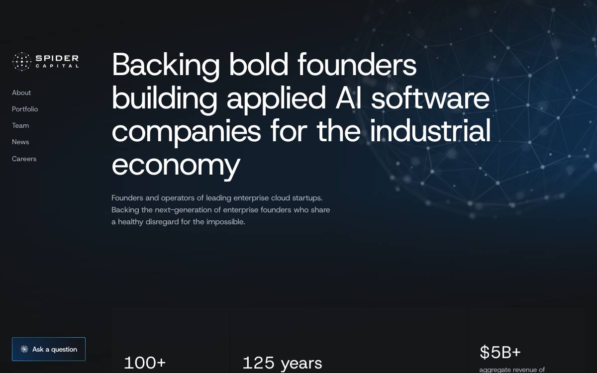 Spider Capital website preview