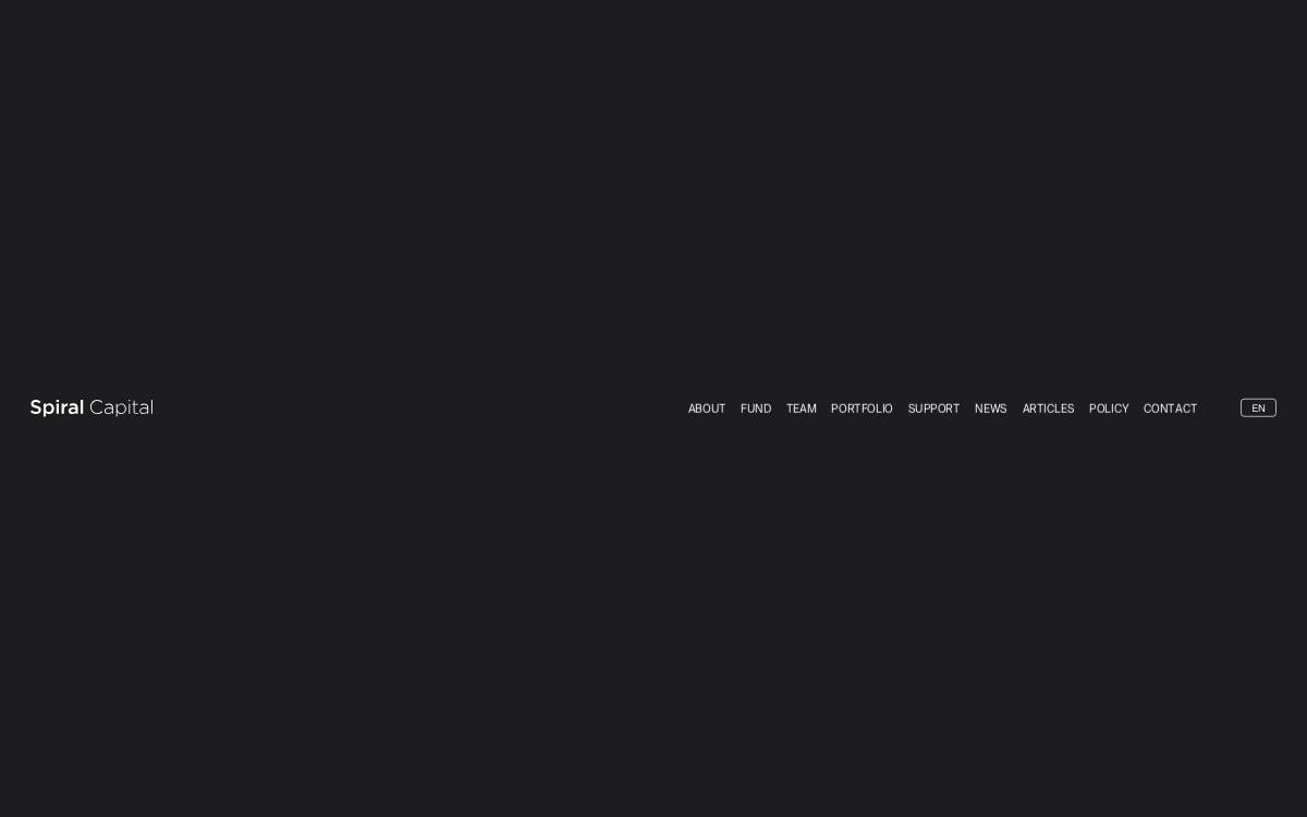 Spiral Capital website preview