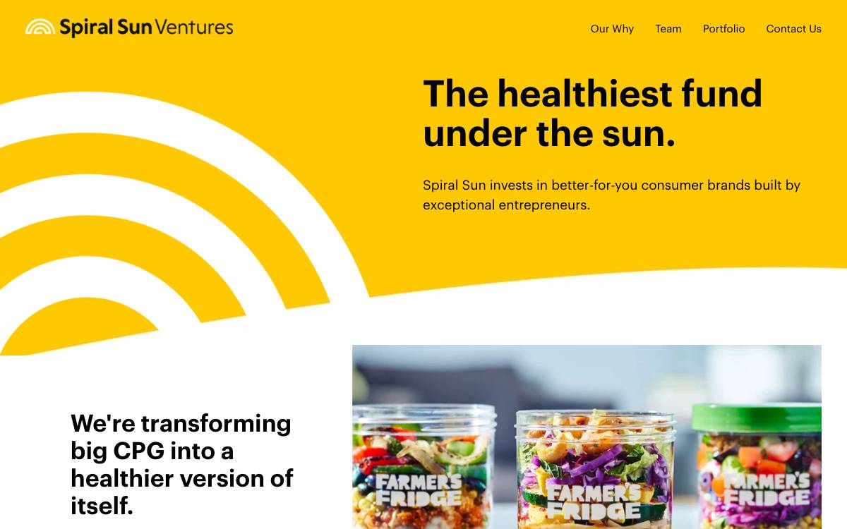 Spiral Sun Ventures website preview