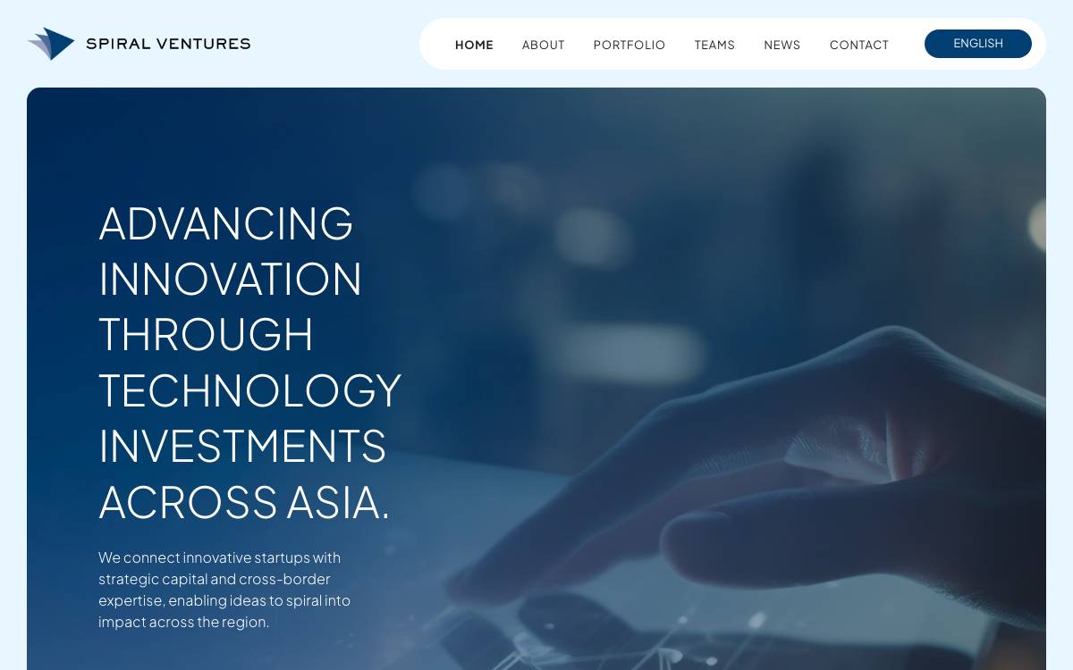 Spiral Ventures website preview